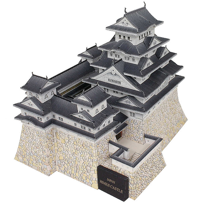 Art Craft Cardboard - 日本の魔法の城,3D紙モデル,工芸品,折りたたみ式アート,手作りの記事,10代の大人の手作りのおもちゃ,QD-185