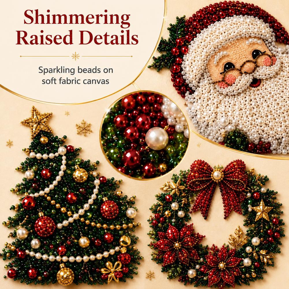 クリスマス サンタクロース パールアート DIYキット 額入 - Art Craft Kit のレビューと価格