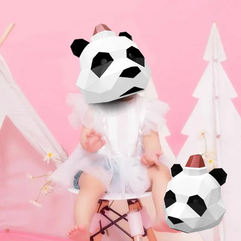クリスマスパンダマスク紙モデル、Sサイズ、3Dペーパークラフ - Art Craft Cardboard のレビューと価格