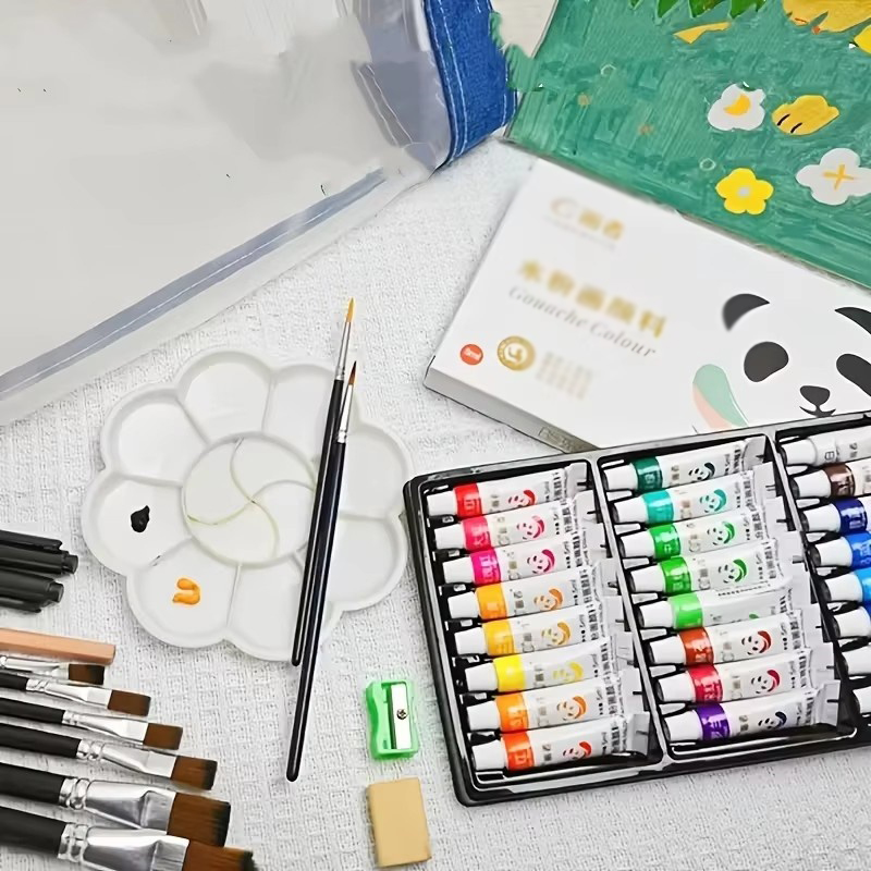 ガッシュ絵の具セット - アーティストグレード 12/18/ - Gouache Paint Set のレビューと価格