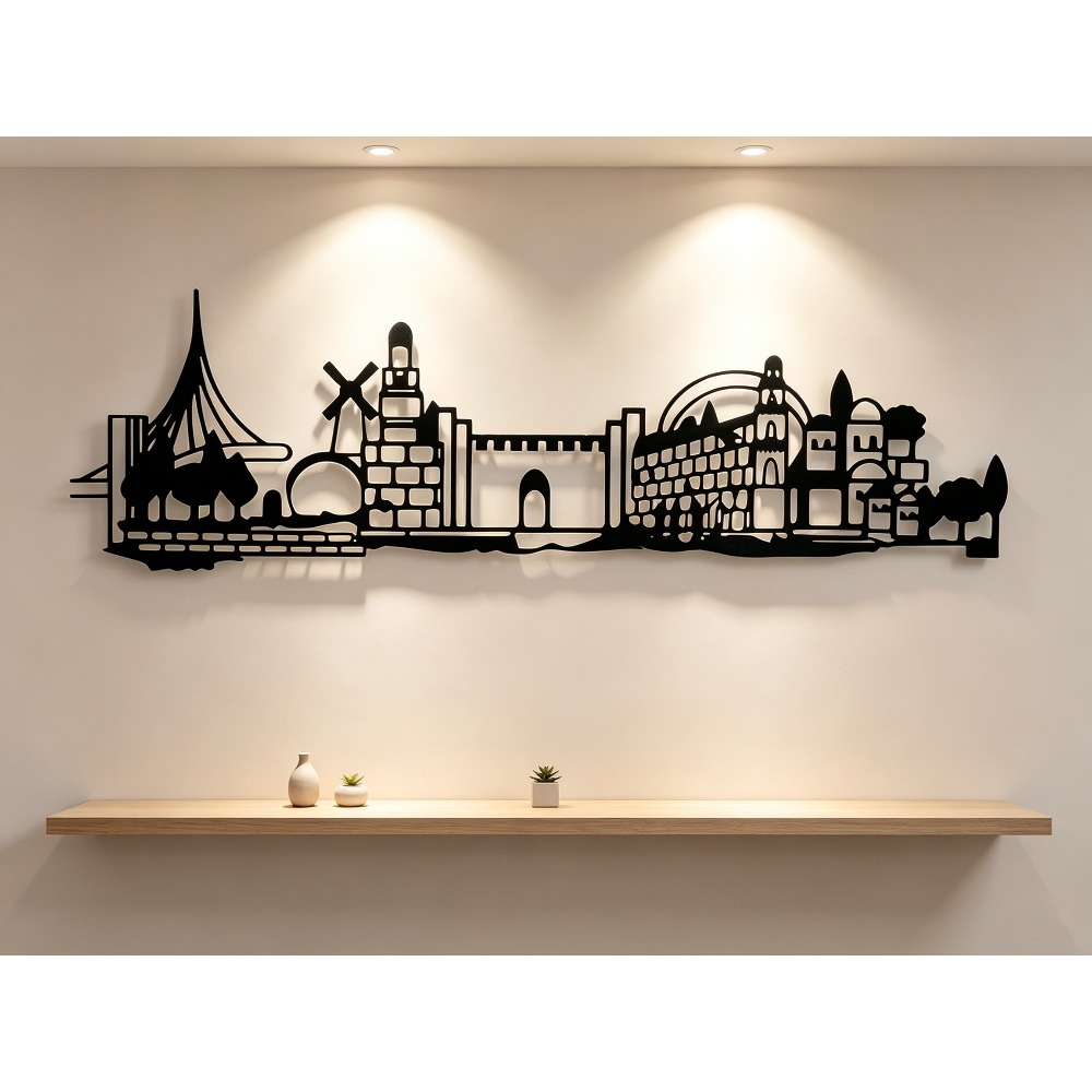 CIFBUY メタルウォールアート エルサレムスカイライン装 - Art & Craft Paper For Kids のレビューと価格