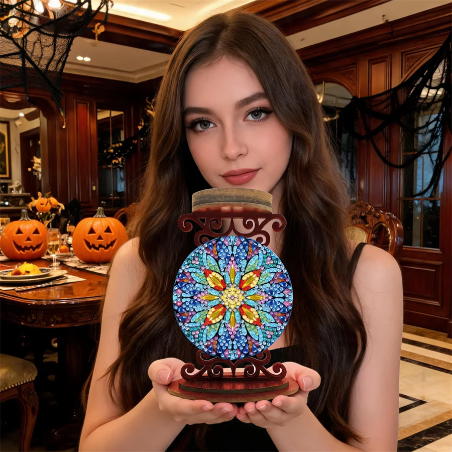 花の形をしたキャンドルホルダー、ハロウィーンのギフト、ダイヤ - Art Craft Kit のレビューと価格