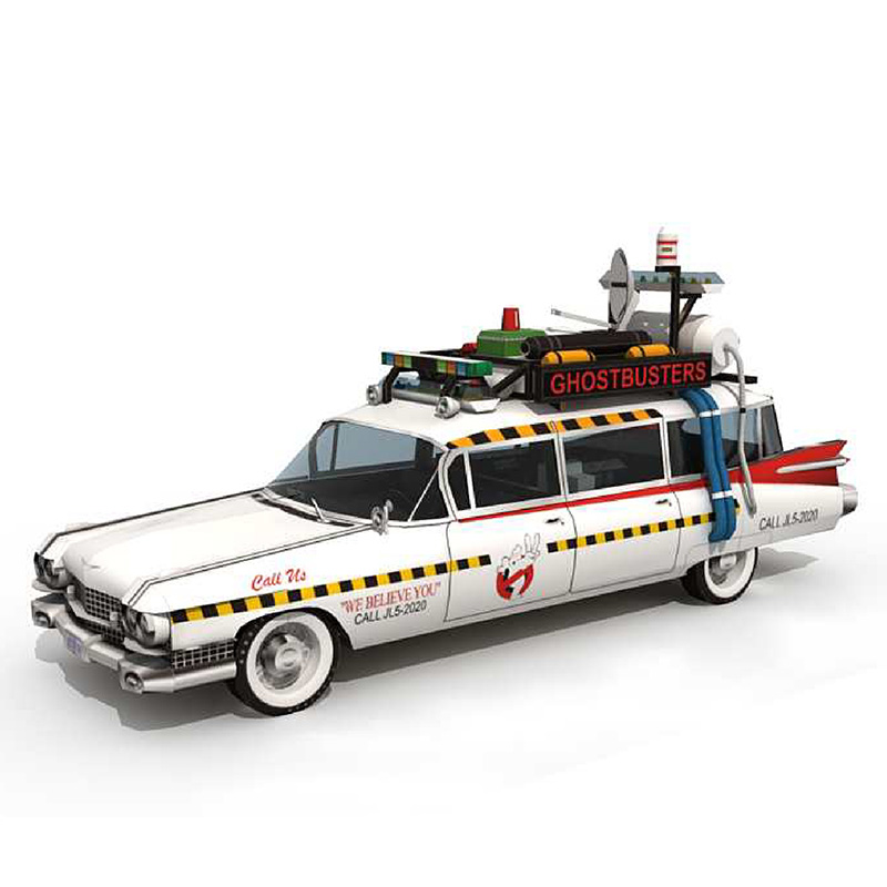 ゴーストバスターカーEcto-1A 1:20,手作りの紙モデ - Art Craft Cardboard のレビューと価格