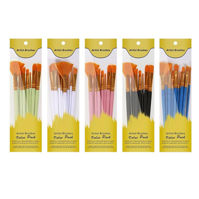 M12K-アクリル絵筆セット、5パック/60本入り水彩筆、ナ - Gouache Paint Set のレビューと価格