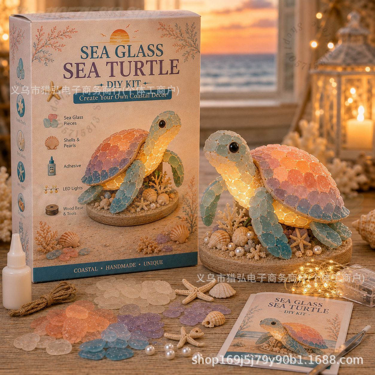 DIYシーグラスクラゲライトキット｜LEDライト付きの海クラ - Art Craft Kit のレビューと価格