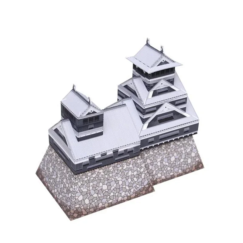 日本熊本城折りたたみミニ 3D 紙モデルハウスペーパークラフ - Art Craft Cardboard のレビューと価格